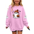 thumbnail image 1 of OGLCCG Halloween Sweatshirt for Girl Ghost Pumpkin Prints Cute Crewneck Long Sleeve Tops Festival Pullover Tops,Size 5, 1 of 6