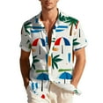 thumbnail image 1 of OGLCCG Hawaiian Shirt for Men Summer Beach Casual Short Sleeve Button Down Shirts Trendy Floral Printed Tropical Holiday T Shirts,XXL,White, 1 of 8