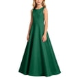 thumbnail image 1 of OGLCCG Junior Bridesmaid Dresses Flower Girl Dress for Teen Girls Formal Wedding Party Sleeveless Crew Neck Princess Long Dresses 0-13 Years, 1 of 5