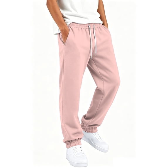 OGLCCG Kids Boys Sweatpants Fleece Drawstring Workout Athletic Jogger Pants with Side Pockets Cuff Bottom Active Pants Size 5