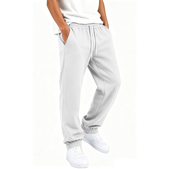 OGLCCG Kids Boys Sweatpants Fleece Drawstring Workout Athletic Jogger Pants with Side Pockets Cuff Bottom Active Pants Size 7