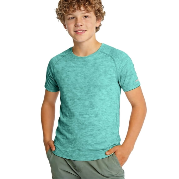 OGLCCG Kids Boys Workout Shirts Quick Dry Short Sleeve Athletic T-Shirt Summer Moisture Wicking Running Gym Tees 3-14 Years
