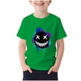 thumbnail image 1 of OGLCCG Kids Graphic T-Shirts Boys Girls Casual Crew Neck Short Sleeve T-Shirt Novelty Smile Black Teeth Graphic Summer Tees Tops 1-13 Years, 1 of 4
