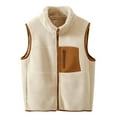 thumbnail image 1 of OGLCCG Kids Polar Fleece Vest Zip Up Lightweight Soft Sleeveless Jacket Vest for Boys Girls Fall Winter Windproof Outerwear with Pockets 3-17 Years, 1 of 5