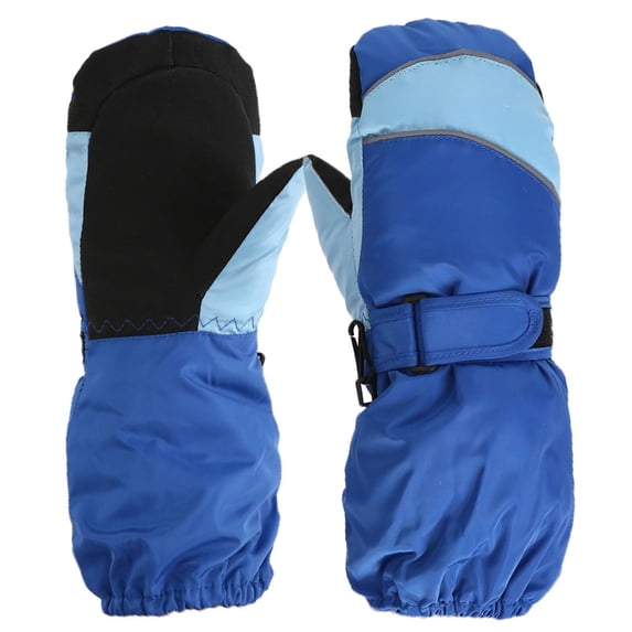 OGLCCG Kids Ski Snow Mittens Winter Warm Cold Weather Waterproof Mittens Boys Girls Thermal Fleece Lined Snowboard Gloves 6-11