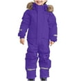 thumbnail image 1 of OGLCCG Kids Ski Suit Snowsuit One Piece Boys Girls Snowboard Suit Winter Outdoor Waterproof Windproof Hooded Ski Jumpsuits Coveralls 1-15 Years, 1 of 4