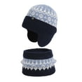 thumbnail image 1 of OGLCCG Kids Winter Hat and Scarf Set, 2Pcs Warm Knit Beanie Cap and Neck Scarf Collar for Boys Girls Soft Fleece Lining Cap 4-10 Years, 1 of 5
