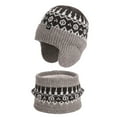 thumbnail image 1 of OGLCCG Kids Winter Hat and Scarf Set, 2Pcs Warm Knit Beanie Cap and Neck Scarf Collar for Boys Girls Soft Fleece Lining Cap 4-10 Years, 1 of 8
