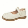 thumbnail image 1 of OGLCCG Little Girls Mary Jane Dress Shoes Low Heel Hook and Loop Princess Shoes Ballet Flats Party Wedding School Uniform Shoes 3-10 Years, 1 of 4
