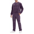 thumbnail image 1 of OGLCCG Lounge Sets For Men Long Sleeve Crewneck Sweatshirt and Wide Leg Sweatpants Casual Fall Fashion Tracksuit Set with Pockets, 1 of 8