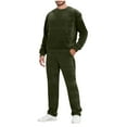 thumbnail image 1 of OGLCCG Lounge Sets For Men Long Sleeve Crewneck Sweatshirt and Wide Leg Sweatpants Casual Fall Fashion Tracksuit Set with Pockets, 1 of 8