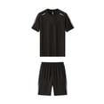 thumbnail image 1 of OGLCCG Men's Athletic Tracksuit 2 Piece Short Sleeve T-Shirt And Shorts Set For Gym Running Summer Breathable Stretch Activewear Set, 1 of 6