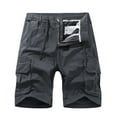 thumbnail image 1 of OGLCCG Men's Classic-Fit Cargo Shorts Cotton Twill Elastic Waist Straight Leg Shorts Strench Lightweight Hiking Shorts (Available in Big & Tall), 1 of 3