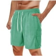 thumbnail image 1 of OGLCCG Men's Corduroy Cargo Shorts Casual Elastic Waist Drawstring Lightweight Summer Beach Shorts Loose Wide Leg Active Shorts with Multi Pockets, 1 of 5