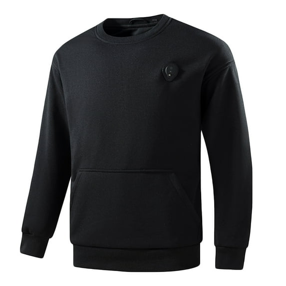 OGLCCG Men's Crewneck Sweatshirt Casual Long Sleeve Athletic Fleece Sweat Shirts with Pocket Solid Color Basic Pullover Shirts