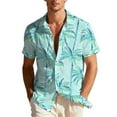 thumbnail image 1 of OGLCCG Men's Hawaiian Shirts Short Sleeve Button Down Casual Shirts Summer Floral Printed Tropical Casual Aloha Beach Shirts,XL,Light Blue 2, 1 of 8