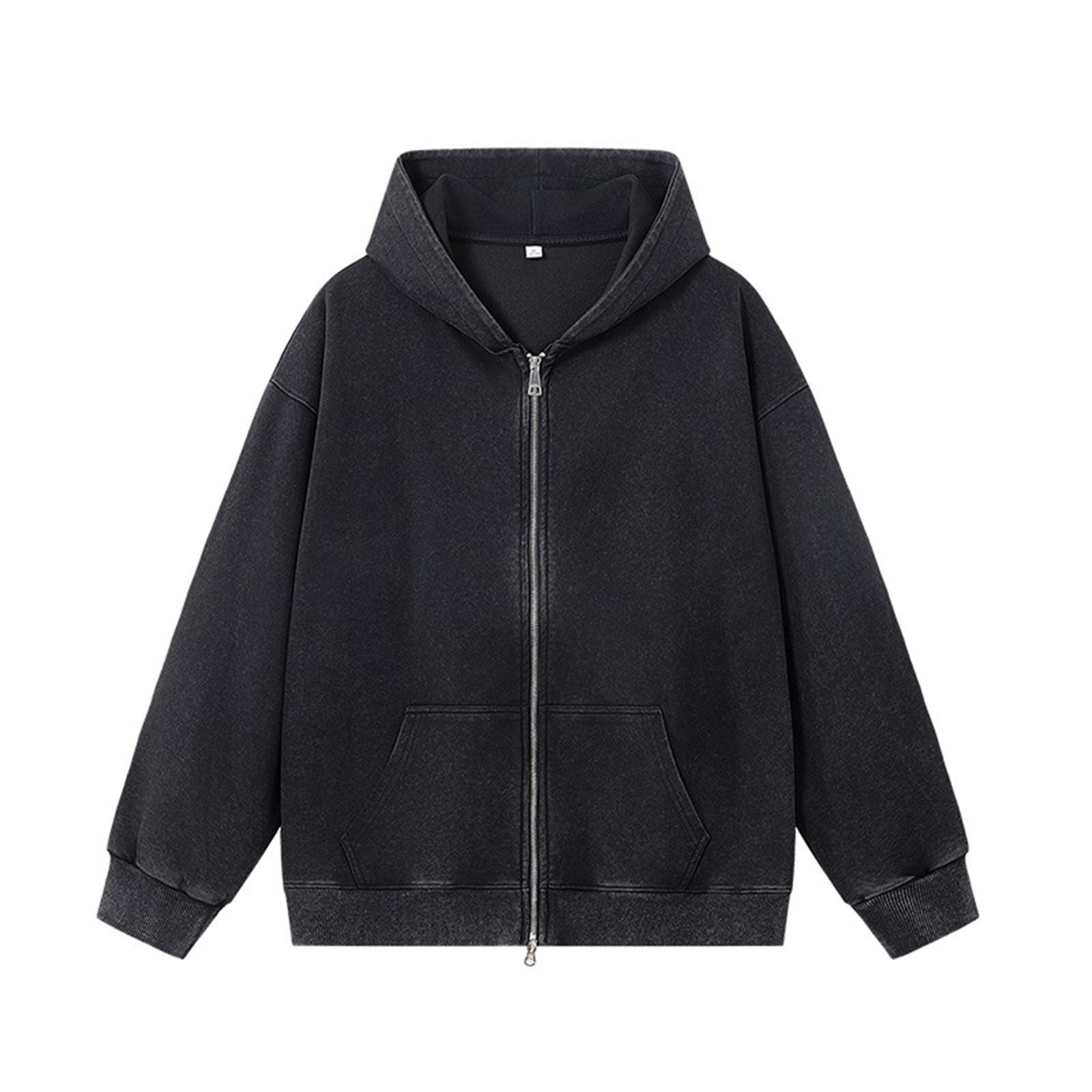 CBGELRT Oversized Zip up Hoodies for Men Fashion Jackets