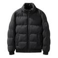 thumbnail image 1 of OGLCCG Men's Stand Collar Puffer Jackets Winter Thick Warm Quilted Down Coat Big&Tall Lightweight Windbreaker Jackets Outerwear with Pockets, 1 of 1