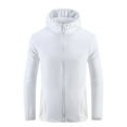 thumbnail image 1 of OGLCCG Men's UPF 50+ Sun Protection Hooded Jacket Fishing Hiking Windbreaker Jackets Lightweight Full Zip Long Sleeve Anti-UV Windbreaker, 1 of 6