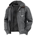 thumbnail image 1 of OGLCCG Men's Winter Coats Winder Resistant Warm Fleece Lined Hooded Jacket With Multi-Pockets Casual Full Zip Long Sleeve Warm Coats, 1 of 3