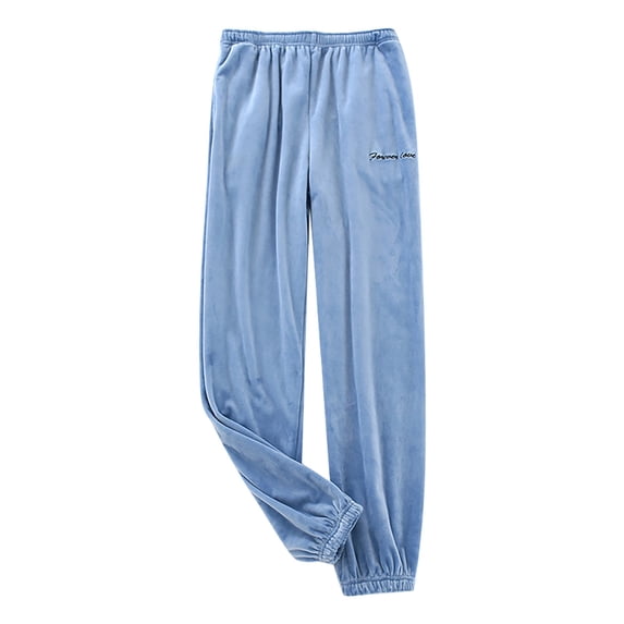 OGLCCG Mens Plush Warm Pajama Pants Fluffy Fleece Sherpa Lined Sleepwear Pants Soft Comfy Winter Warm Thermal Lounge Pj Bottoms