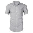thumbnail image 1 of OGLCCG Mens Regular Fit Short Sleeve Denim Shirt Lightweight Button Down Wrinkle-Free Dress Shirts Formal Business Jean Shirts, 1 of 1