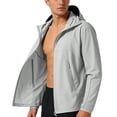thumbnail image 1 of OGLCCG Mens Summer Sun Protection Jacket UPF 50+ Lightweight Zip Up Loose Long Sleeve Fishing Hiking Hoodies with Pockets,L,Gray, 1 of 8