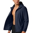 thumbnail image 1 of OGLCCG Mens Summer Sun Protection Jacket UPF 50+ Lightweight Zip Up Loose Long Sleeve Fishing Hiking Hoodies with Pockets,XXL,Dark Blue, 1 of 8