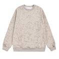 thumbnail image 1 of OGLCCG Mens Tie Dye Cotton Sweatshirt Long Sleeve Crewneck Oversized Sweatshirt Casual Loose Fit Fall Winter Basic Pullover Tops,L,Beige, 1 of 3