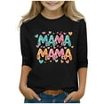 thumbnail image 1 of OGLCCG Mothers Day Shirt for Kids Girls I Love My Mama Tees Summer Cute Printed Casual Crewneck 3/4 Sleeve Happy Mothers Day T-Shirt 3-12 Years, 1 of 4