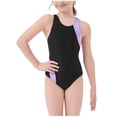 thumbnail image 1 of OGLCCG One Piece Swimsuit for Girls Sport Competitive Racerback Bathing Suit for Teens Girl Boyleg Athletic Swimsuits Swimwear 3-12 Years, 1 of 8