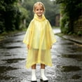 thumbnail image 1 of OGLCCG Rain Poncho for Kids Waterproof Reusable EVA Raincoat One Size Hooded Rain Jackets for Boys and Girls, Size 3-14, 1 of 8