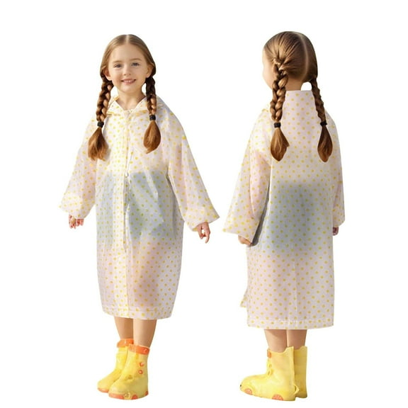 OGLCCG Rain Ponchos for Kids Reusable Boys Girls Rain Jackets Emergency with Hood Waterproof Outdoor Rain Gear for Outdoor Hiking Traveling 3-14 Years