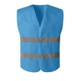 thumbnail image 1 of OGLCCG Reflective Safety Vest for Men Mesh High Visibility Construction Vest Sleeveless Open Front V Nest No Pocket Safety Vest, 1 of 7