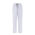 thumbnail image 1 of OGLCCG Scrub Pants for Men Elastic Waist Drawstring Straight Legs Jogger Pants with Pockets Solid Color Nursing Worker Pants, 1 of 6