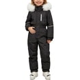 thumbnail image 1 of OGLCCG Snow Suit for Toddler Girls One Piece Snowsuit Waterproof Windproof Winter Outdoor Overalls Snowboarding Ski Suits Size 1-8, 1 of 6