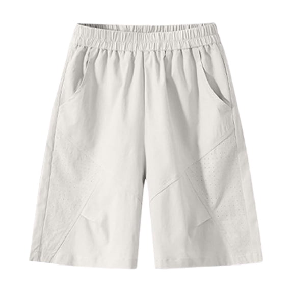 OGLCCG Teen Girls Long Sweat Shorts Casual Summer Bermuda Shorts Loose Wide Leg Workout Athletic Shorts with Pockets 4-16 Years