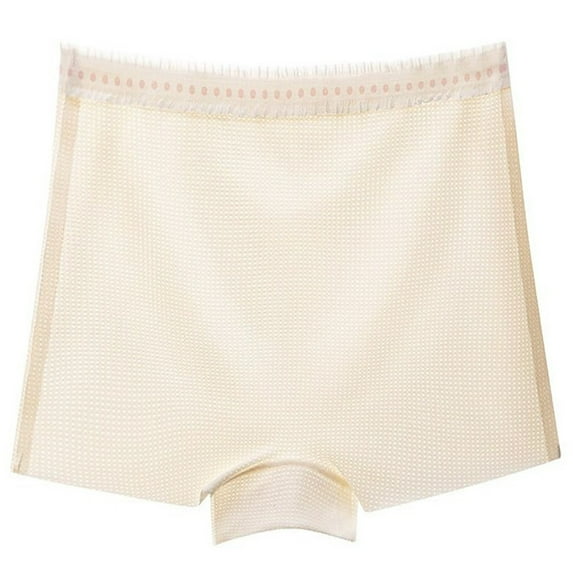 OGLCCG Teen Girls Seamless Boyshorts Underwear Tagless Cotton No Show Underpants Solid Color Soft Safety Boxer Briefs Panties 4-15 Years