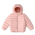 thumbnail image 1 of OGLCCG Teens Girls Puffer Jacket Lightweight Packable Full Zip Hooded Down Jackets Solid Color Quilted Warm Winter Coat 2-14 Years, 1 of 5