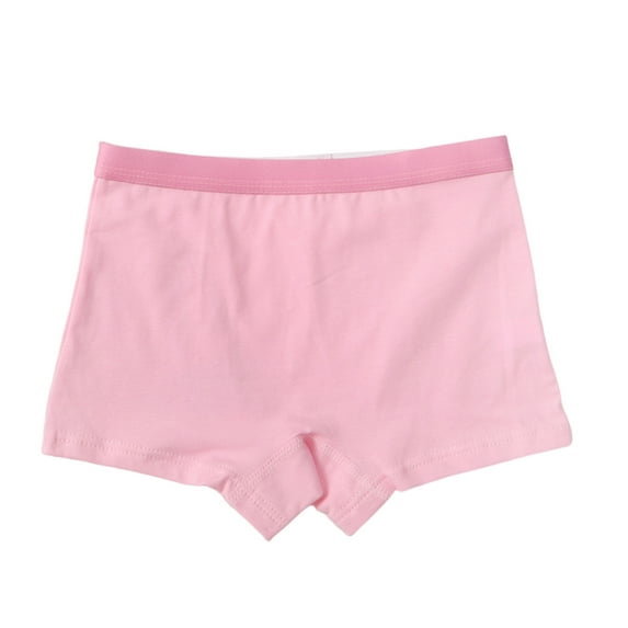 OGLCCG Teens Girls Underwear, Seamless Cotton Breathable Girls Boxer Briefs, Comfort Soft Solid Color Boyshort, Assorted Colors 6-13 Years