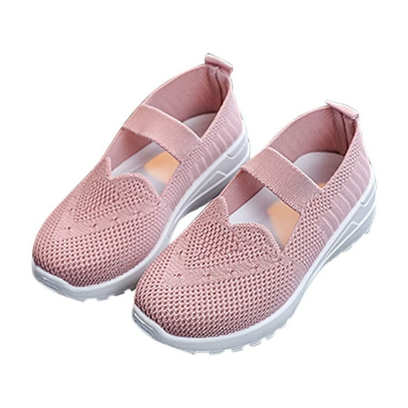 OGLCCG Toddler Boys Girls Breathable Walking Shoes Slip On Mesh Knitted Flats Soft Gym Sneakers Flexible Lightweight Casual First Walker Shoes