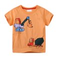 thumbnail image 1 of OGLCCG Toddler Boys Short Sleeve Graphic T-Shirts Cars Printed Crewneck Summer Cotton Tees Comfort Breathable Soft Shirts 2-7 Years, 1 of 6