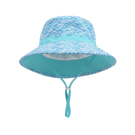 OGLCCG Toddler Bucket Sun Hat UPF 50+ Sun Protection Baby Bucket Hat Summer Beach Hats with Wide Brim for Boys Girls 1-8 Years