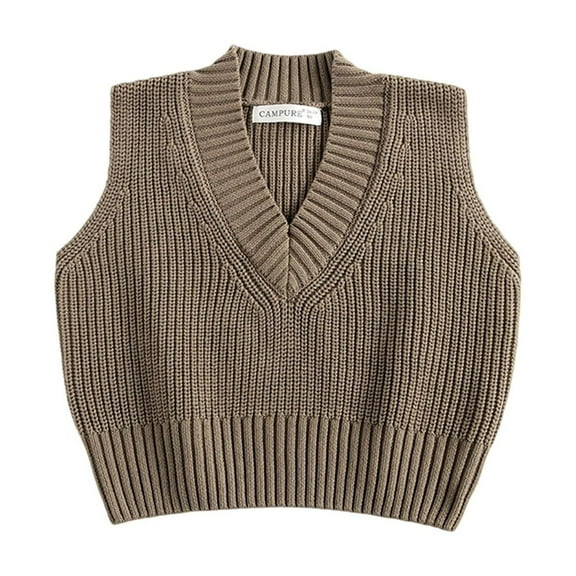 OGLCCG Toddler Girl's Cable Knit Vest Soft V Neck Sleeveless Crop Warm Sweater Vests Solid Color Fall Winter Clothes 12M-7T