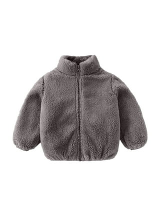 Toddler Little Girls Fleece Zipper Hooded Jacket Kids Winter Fall