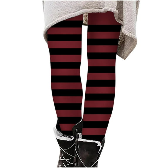 OGLCCG Toddler Girls Halloween Striped Leggings Stretch Full Length Legging Tights Soft High Waisted Workout Yoga Pants 3-8 Years