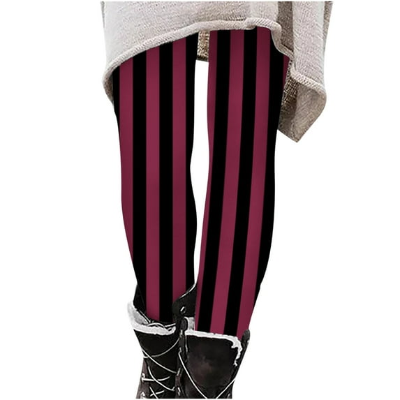 OGLCCG Toddler Girls Halloween Striped Tights Full Length Classic Stretch Legging Tights for Kids Soft High Waisted Workout Yoga Pants 3-8 Years