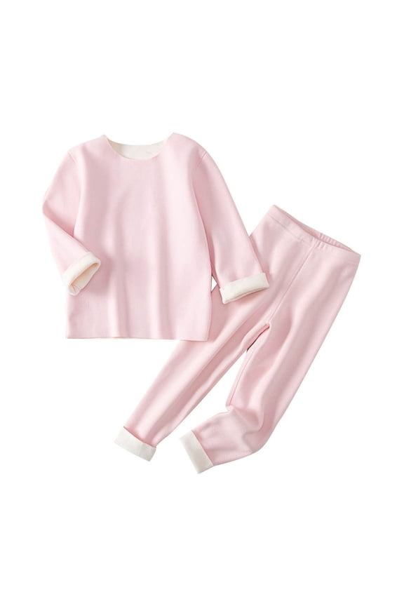 Toddler Thermal Underwear Set for Kids Winter Base Layer Long Johns Sets for Boys Girls Long Underwear for Cold Weather 2-13 Years