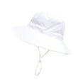 thumbnail image 1 of OGLCCG UPF 50+ Beach Baby Sun Hat Sun Protection Cute Wide Brim Summer Toddler Girl Boy Bucket Hats with Neck Flap, 1 of 5