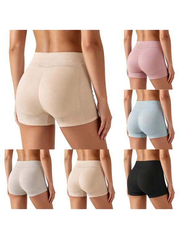 Underwear with Butt Pads for Women Hip Enhancer Booty Lifting Butt Lifter Padded Panties High Wasit Seamless Shapewear